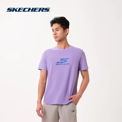 Áo Thun Tay Ngắn Nam Skechers Walking Performance Short Sleeve Tee - SP126M114-00P0