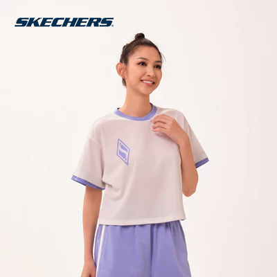 Áo Thun Tay Ngắn Nữ Skechers Game On Iconic Short Sleeve Tee - SL126W146-00QF