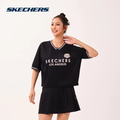 Áo Thun Tay Ngắn Nữ Skechers Game On Trendy Short Sleeve Tee - SL126W153-0018