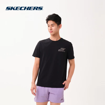 Áo Thun Tay Ngắn Nam Skechers Running Performance Short Sleeve Tee - SP126M110-0018