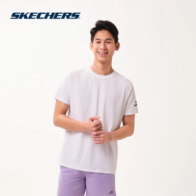 Raglan Tee Nam Skechers Walking Performance Raglan Tee - SP126M116-0019