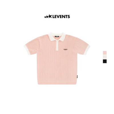 Áo Polo Levents Authentic Knitted Semi-Oversized Len Dệt