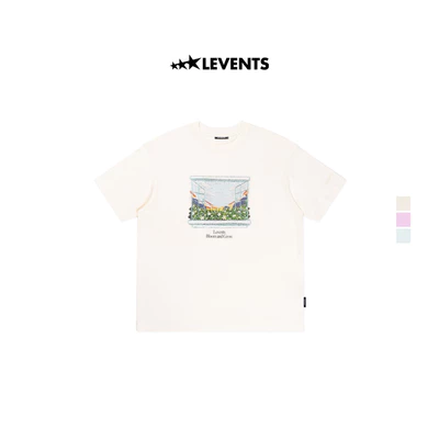 Áo Thun Levents Flowers Window Tee Oversized 100% Cotton T-shirt