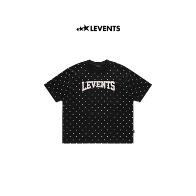 Áo Thun Levents Seasonal Polkadot Semi-Oversized Tee/ Black 100% Cotton T-shirt