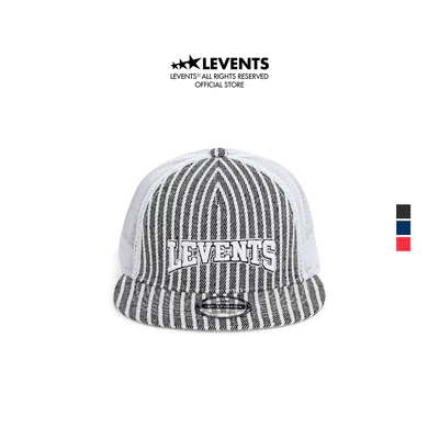 Nón Levents Striped Trucker Hat 50% Poly & 50% Cotton Snapback Cap