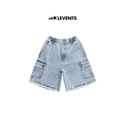Quần Đùi Levents Cargo Denim Short Jeans/ Blue Denim
