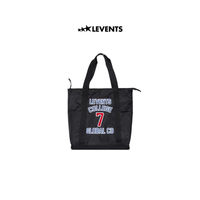 Túi Tote Levents College Nylon Tote Bag/ Black Nylon Chống Thấm