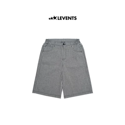 Quần Lửng Levents Striped Jorts/ Black 50% Poly & 50% Cotton