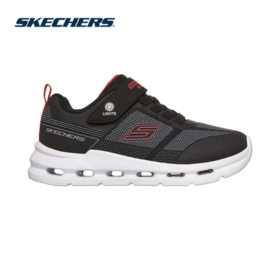 Giày Thể Thao Bé Trai Skechers S-Lights Glide-Step Lights - 400240L-BLK