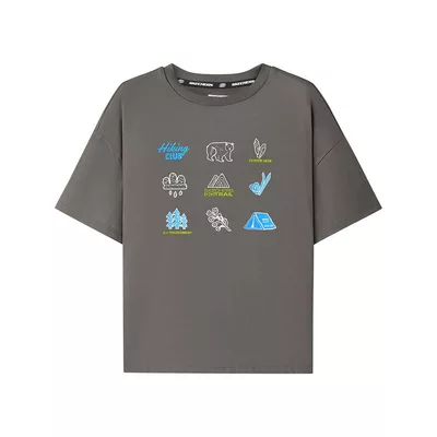 Áo Thun Tay Ngắn Trẻ Em Skechers GO Trail Performance Short Sleeve Tee - P226K048-01PL
