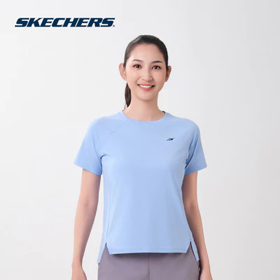 Áo Thun Tay Ngắn Nữ Skechers Walking Performance Short Sleeve Tee - SP326W349-02MP