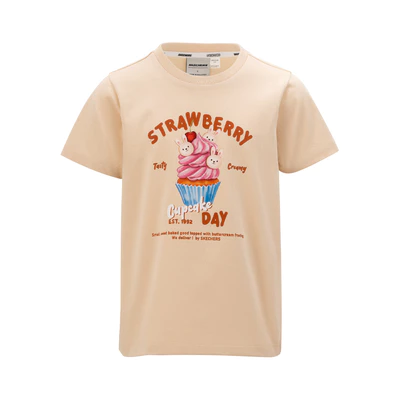 Áo Thun Tay Ngắn Bé Gái Skechers Food Truck Short Sleeve Tee - SL125G073-00XE Online Sale