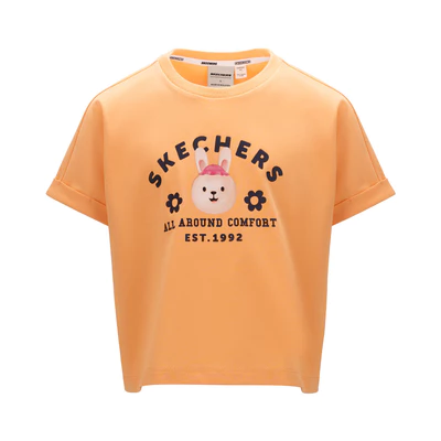 Crop Tee Bé Gái Skechers Crop Tee - SL125G089-APT1 Online Sale