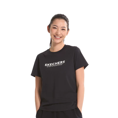 Áo Thun Tay Ngắn Nữ Skechers LifestylePhysicalAcademiaCollectionIconic Short Sleeve Tee-L125W048-0018 Online Sale