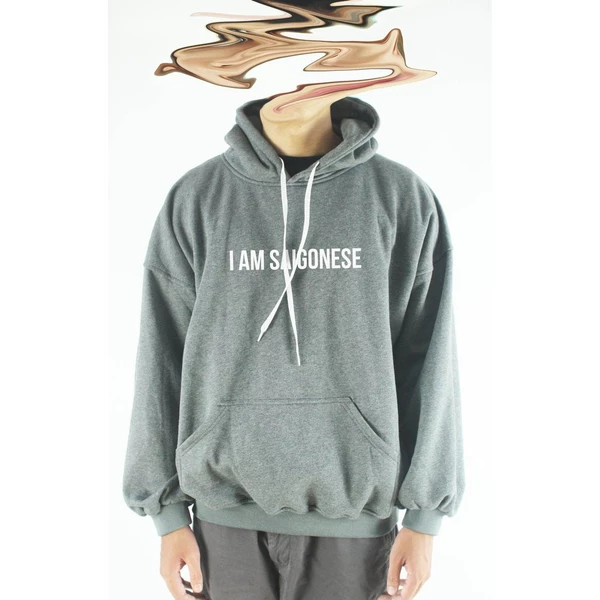 Áo hoodie unisex chodole chất liệu hoodie nỉ, đẹp form rộng cho cả nam và nữ in chữ I am Saigonese