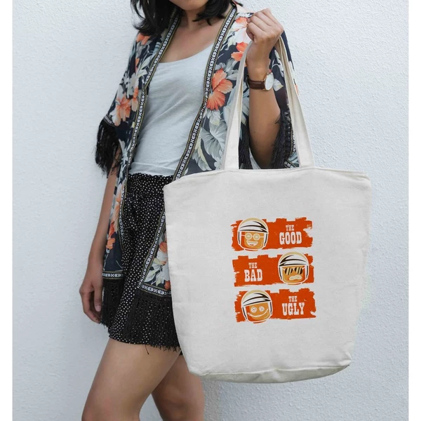 Túi vải tote bag của Chodole chất liệu túi canvas vải bố đẹp in hình độc đáo The good the bad and the ugly