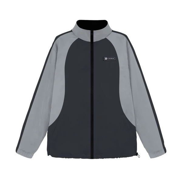 Áo Khoác Jacket Dù Unisex Form Rộng Local Brand iGB Basic Màu Xám