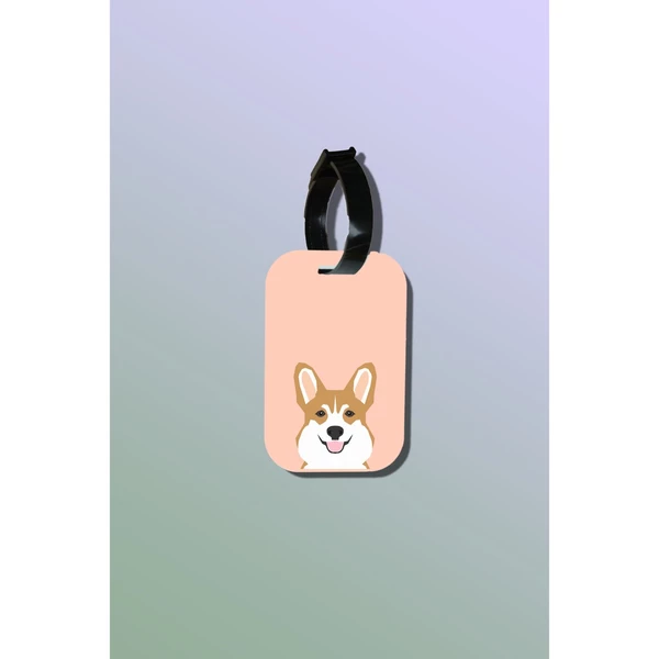 Tag hành lý du lịch in hình Pet Lover - Corgi