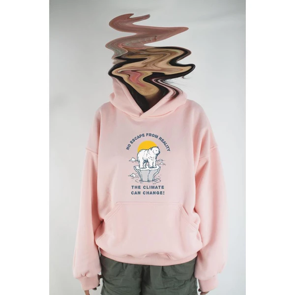 Áo khoác hoodie unisex cotton hình No Escape From Reality - Global Warming (nhiều màu)