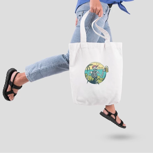 Túi vải tote bag của Chodole chất liệu túi canvas vải bố đẹp in hình độc đáo Let's have fun from now until forever