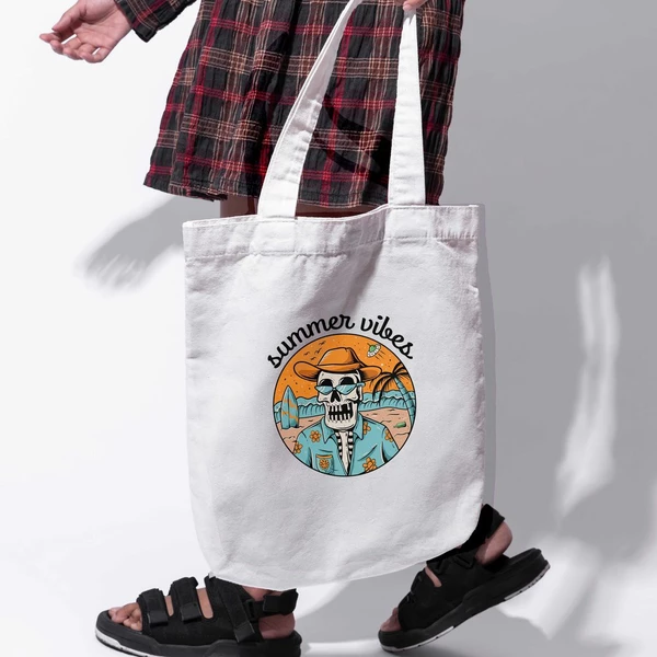Túi vải tote bag của Chodole chất liệu túi canvas vải bố đẹp in hình độc đáo Summer Vibes