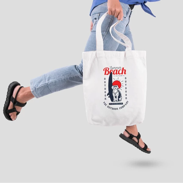 Túi vải tote bag của Chodole chất liệu túi canvas vải bố đẹp in hình độc đáo Life is better when you surf