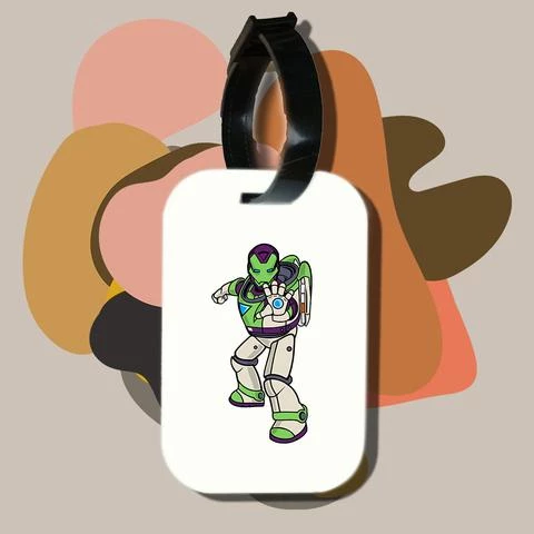 Thẻ hành lý cho túi xách balo du lịch in hình Super Hereos - Iron Buzz (nhiều màu)