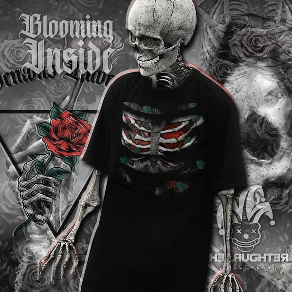 Local brand The Laughter - Áo Phông Unisex Blooming Inside 100% Cotton T Shirt