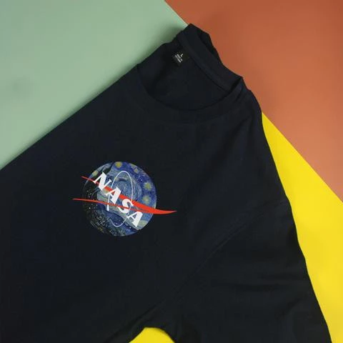 Áo thun cotton 100% in hình Nasa