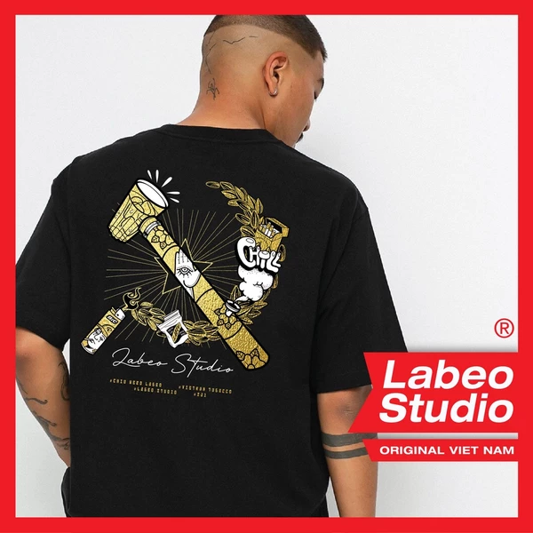 LB26 Áo thun Điếu cày 24K T shirt Made by Labeo