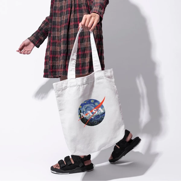 Túi vải tote bag của Chodole chất liệu túi canvas vải bố đẹp in hình độc đáo Nasa