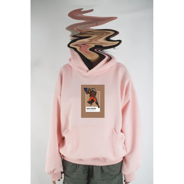 Áo hoodie unisex chodole chất liệu hoodie nỉ, đẹp form rộng cho cả nam và nữ in hình độc đáo Pantone - Rocket