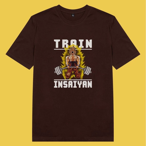 Áo thun ngắn tay unisex Chodole cho cả nam và nữ, chất liệu vải cotton in cotton in hình Dragonball - Train in Saiyan
