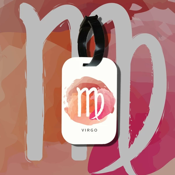 Travel tag cho túi xách/balo du lịch in hình Cung hoàng đạo Virgo Xử Nữ