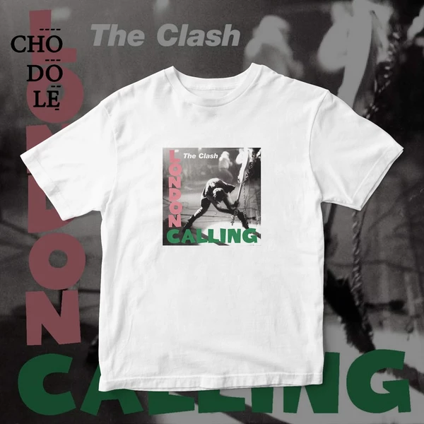 Áo thun unisex cotton 100% IN HÌNH The Clash - London calling (Album cover)