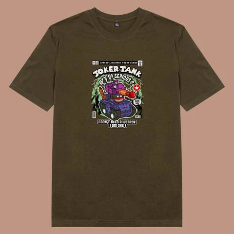 Áo thun tay ngắn unisex Chodole cho cả nam và nữ, chất liệu vải cotton in hình Popular Cartoon Joker Tank