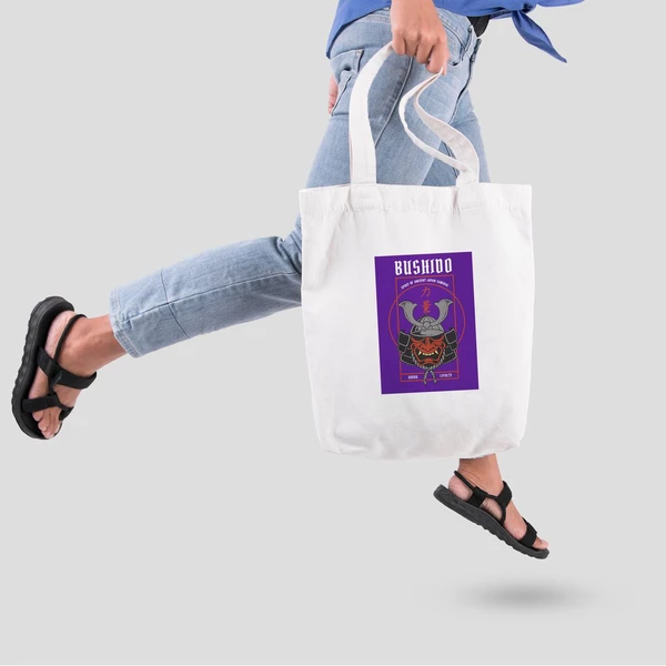 Túi vải tote bag của Chodole chất liệu túi canvas vải bố đẹp in hình độc đáo  Bushido