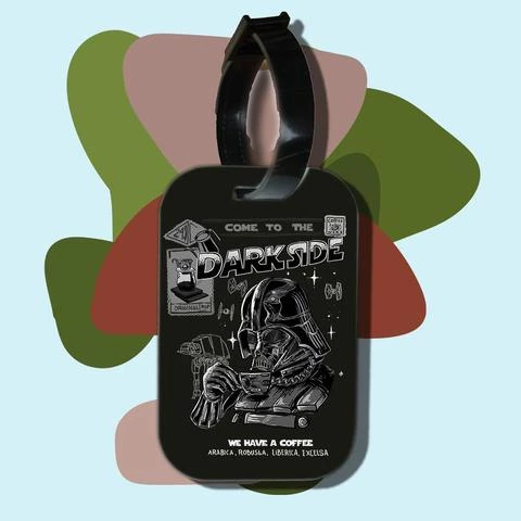 Thẻ hành lý cho túi xách balo du lịch in hình Coffee Lover darkside coffee (nhiều màu)