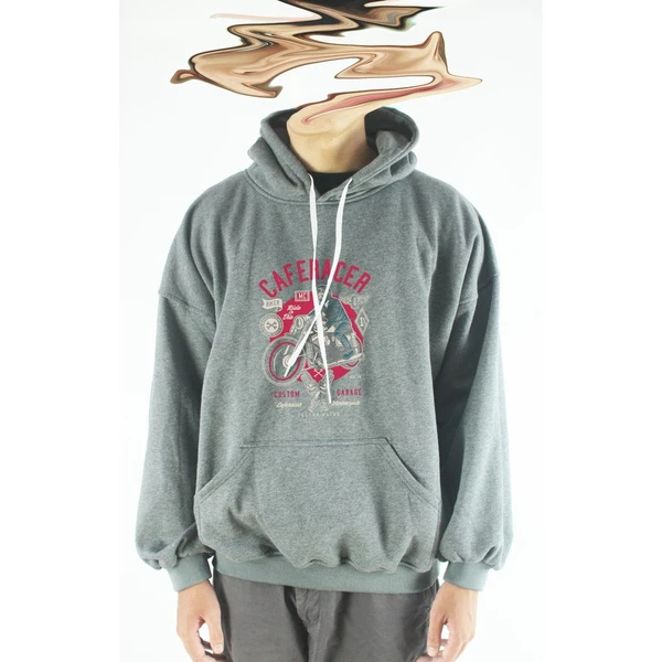 Áo hoodie unisex chodole chất liệu hoodie nỉ, đẹp form rộng cho cả nam và nữ in hình độc đáo Cafe Racer - Custom Garage