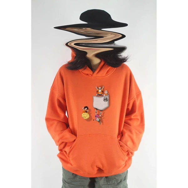 Áo hoodie unisex chodole chất liệu hoodie nỉ, đẹp form rộng cho cả nam và nữ in hình độc đáo Dragonball - Pocket Tee