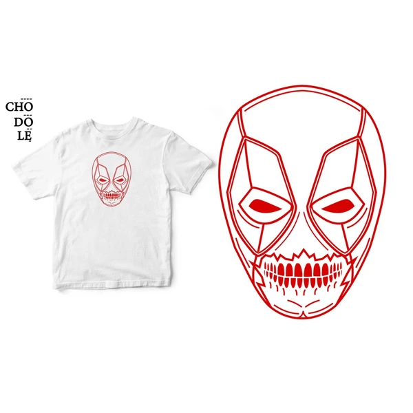 Áo thun tay ngắn unisex Chodole cho cả nam và nữ, chất liệu vải cotton in hình Dead Skull