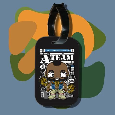 Thẻ hành lý cho túi xách balo du lịch in hình pop culture cartoon series - The A Team Mr.T (nhiều màu)
