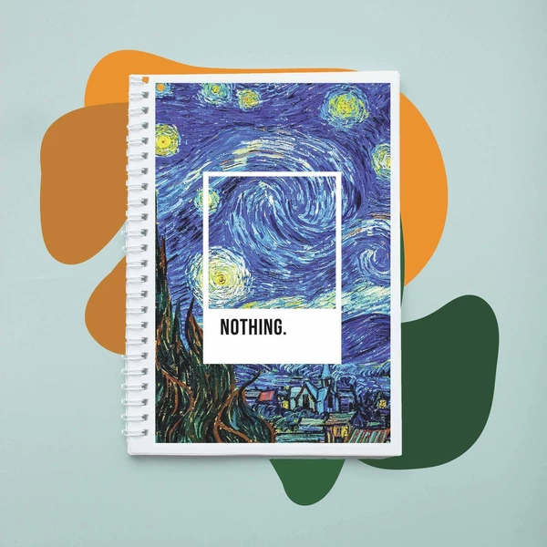 Sổ tay notebook lò xo của chodole khổ A5 80 trang tiện dụng ghi chép in hình bìa dễ thương Nothing Starry Night