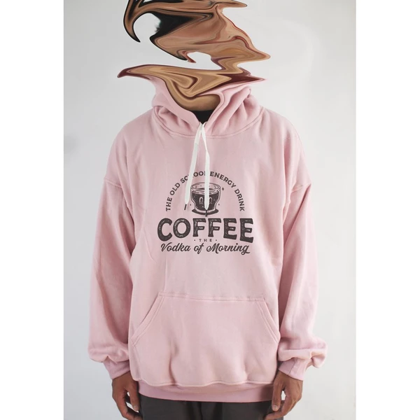 Áo hoodie unisex chodole chất liệu hoodie nỉ, đẹp form rộng cho cả nam và nữ in hình độc đáo Coffee The Vodka Of Morning