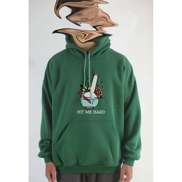  Áo hoodie unisex chodole chất liệu hoodie nỉ, đẹp form rộng cho cả nam và nữ in hình độc đáo Ink Art - Hit me hard
