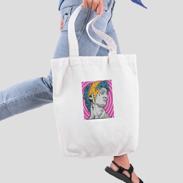 Túi vải tote bag của Chodole chất liệu túi canvas vải bố đẹp in hình độc đáo Hallucinate