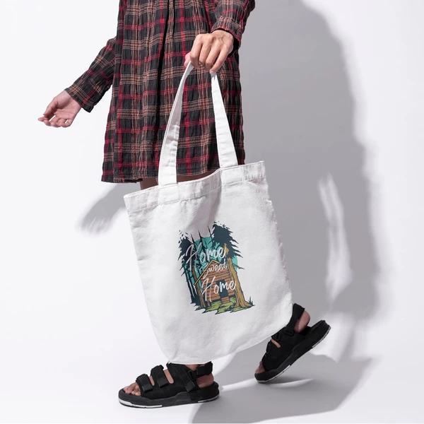 Túi vải tote bag của Chodole chất liệu túi canvas vải bố đẹp in hình độc đáo  Home sweet home