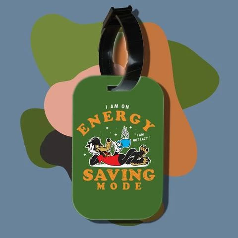 Thẻ hành lý cho túi xách balo du lịch in hình i am on energy saving mode (nhiều màu)