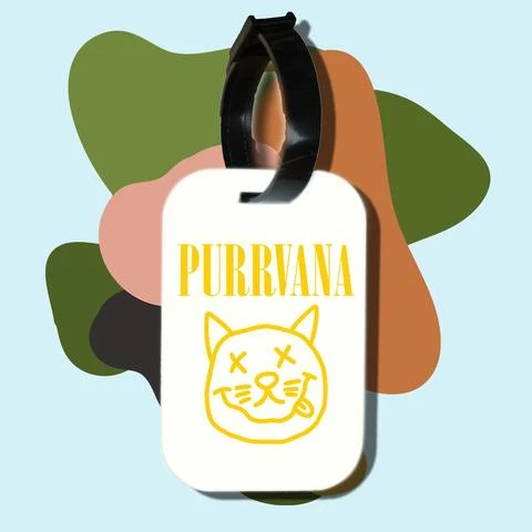 Thẻ hành lý cho túi xách balo du lịch in hình Cat Lover series - Purrvana (nhiều màu)