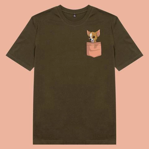 Áo thun tay ngắn unisex Chodole cho cả nam và nữ, chất liệu vải cotton in hình thú cưng Pet Lover Peekapoo - Chihuahua